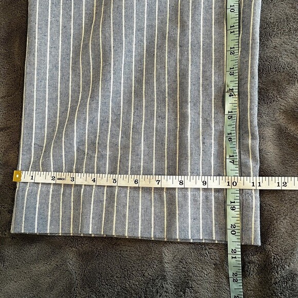 Sugar Lips Small Linen Cotton Jumpsuit Blue White Stripes Sleeveless Lined - Picture 13 of 13